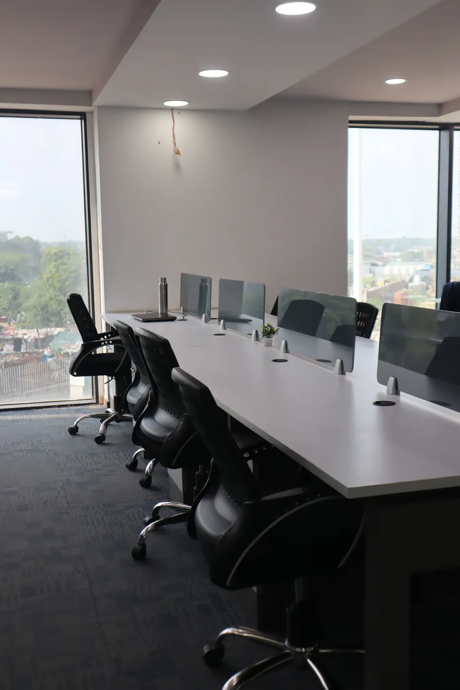 Dedicated desk row at UrbanZone Space, SCO 63 · Sector 113