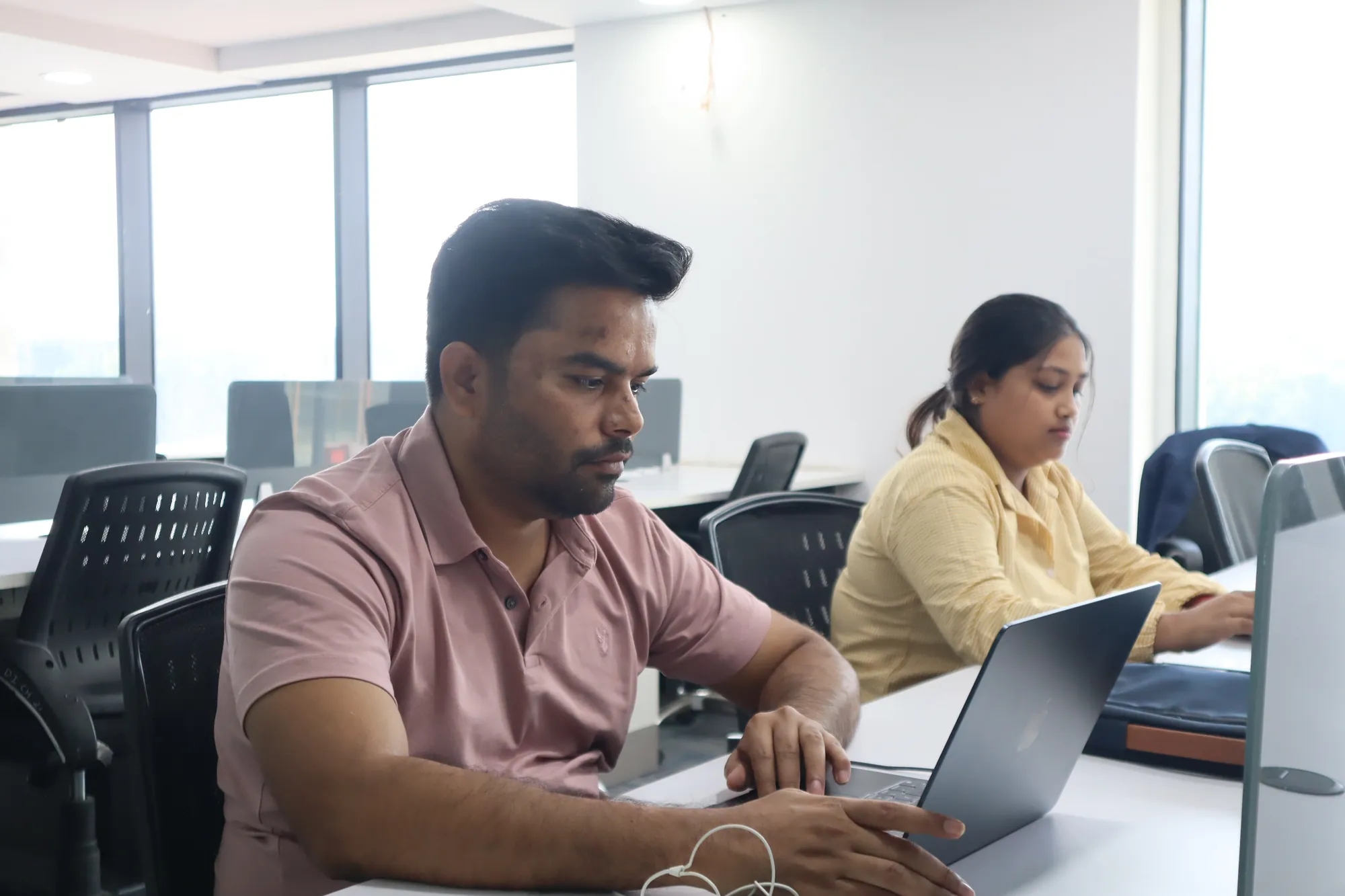 Members at work at UrbanZone Space, SCO 63 · Sector 113